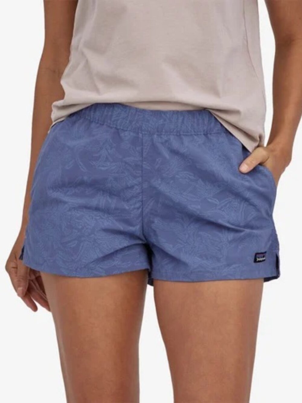 Patagonia Women's Barely Baggies Shorts - 2½" Blue Size M Monkey Flower: Current